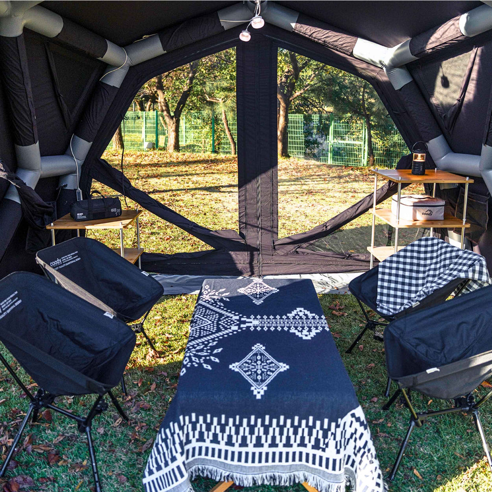 RBM Outdoors Coody Hub Pro Black - Inflatable Tent for Camping (2-6 Person)