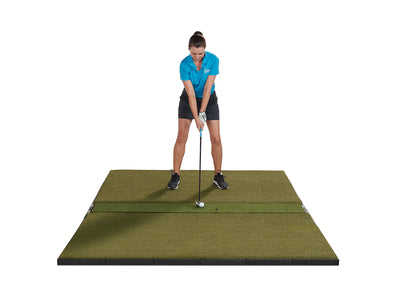 Fiberbuilt Grass Series Studio Golf Mat - Center Hitting - 9'X6'
