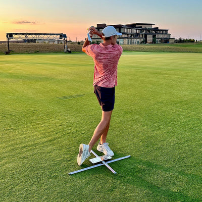 EyeLine Golf Practice-T Alignment & Ball Position Guide (White)