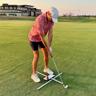 EyeLine Golf Practice-T Alignment & Ball Position Guide (White)