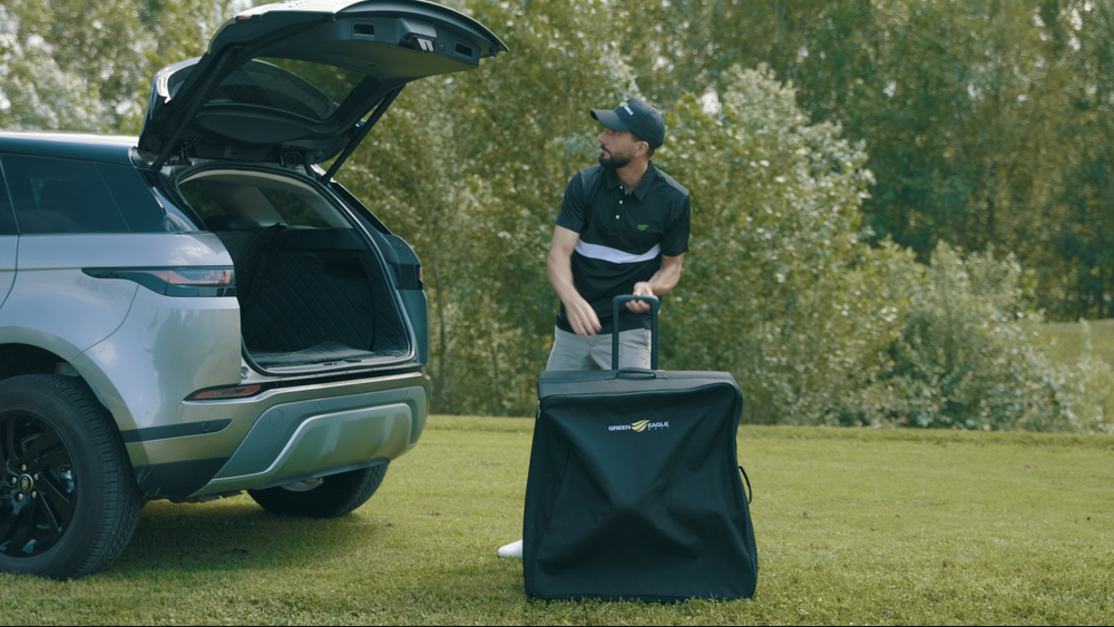 Green Eagle Golf Aria Carbon Remote Electric Golf Push Cart