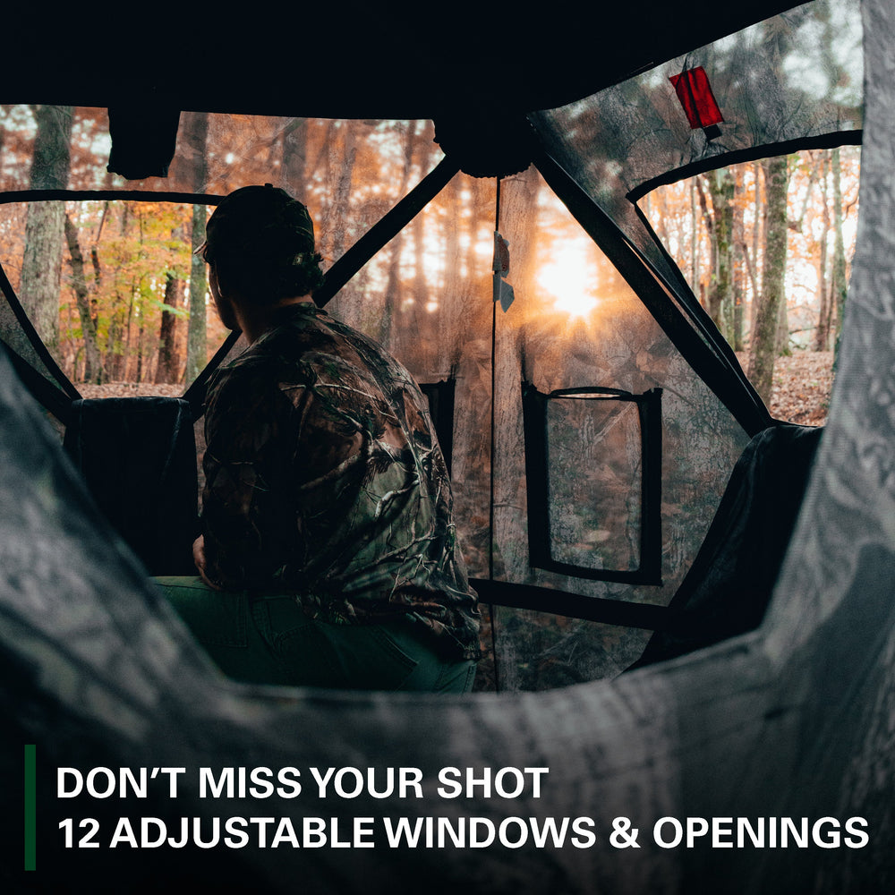 Rukket Sports Hunting Blind 360° View Pop-Up Hub Style