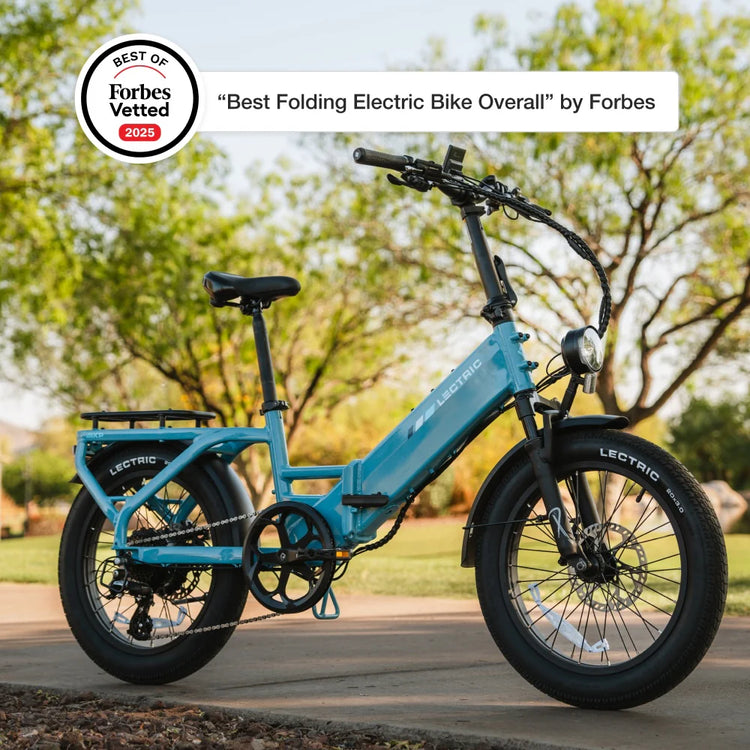 Lectric XP4 750 Step-Thru Raindrop Blue eBike