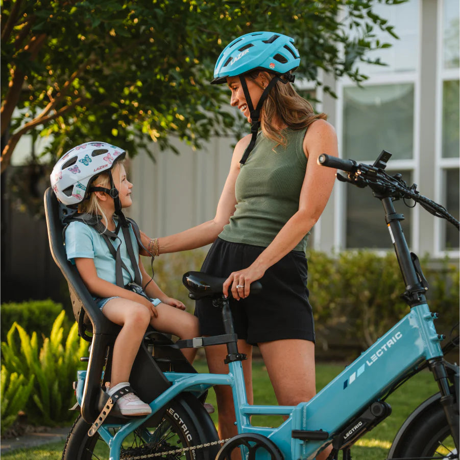 Lectric XP4 750 Step-Thru Raindrop Blue eBike