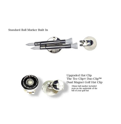 The Tee Clip® MINI: USA Made | Magnetic Golf Multi Tool - Golf Tee Holder, Ball Marker, Putting Alignment & Divot Repair