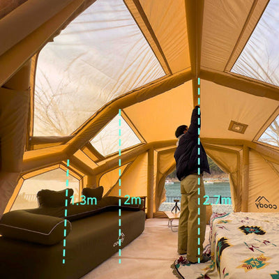 Coody | RBM Bestona Inflatable Tent for 2-4 Person (Beige)