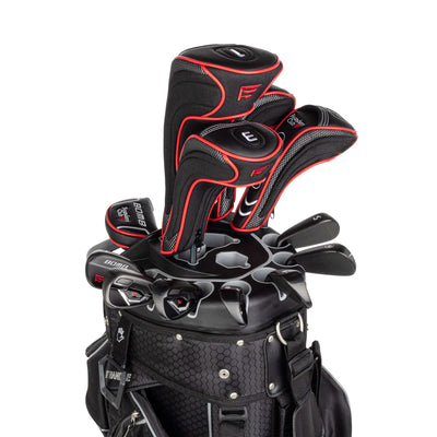 Founders Club Bomb Men's Golf Club Set with 14 Way Organizer Golf Charcoal Bag Right Hand