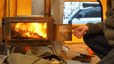 RBM Outdoors Small Wood Stove With Fire-Resistant Glass "Caminus S"