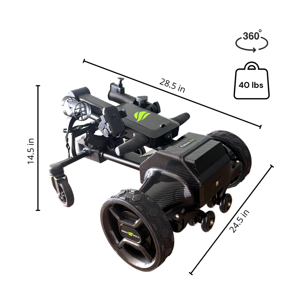 Green Eagle Golf M8 Follow & Remote Electric Golf Push Cart