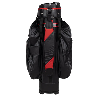 Founders Club 3rd Generation Premium Organizer 14 Way Golf Cart Bag - Black/Red Waterproof