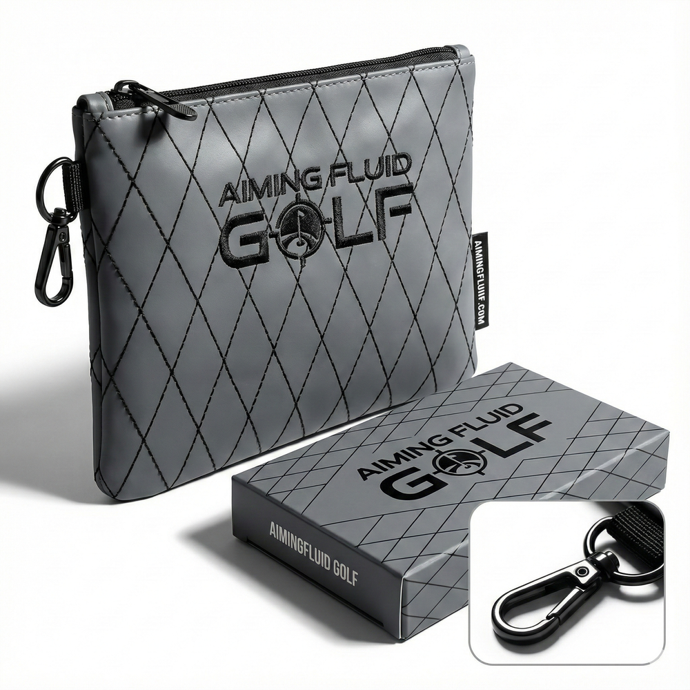 Aiming Fluid Golf - Leather Golf Utility Pouch – Premium Leather