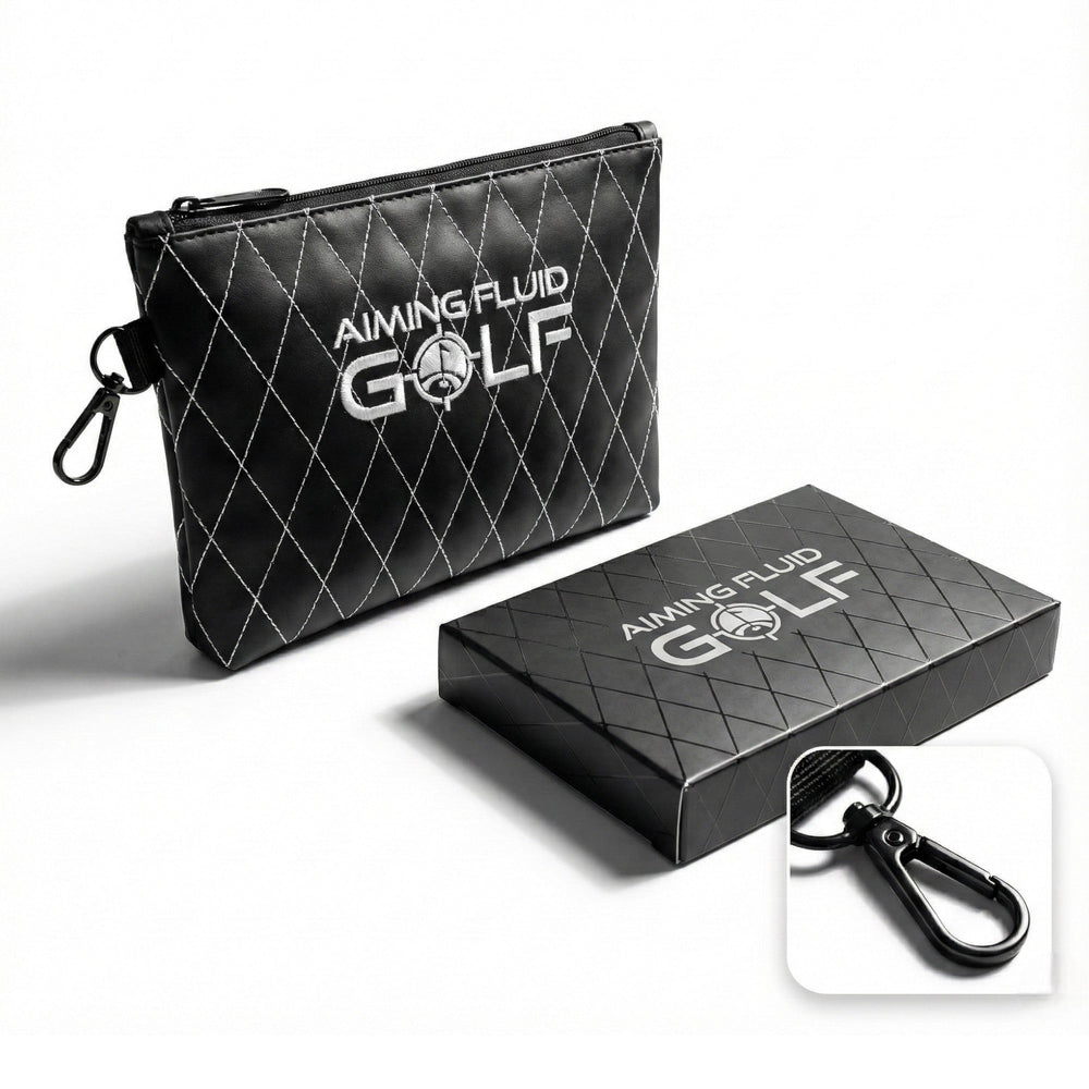 Aiming Fluid Golf - Leather Golf Utility Pouch – Premium Leather