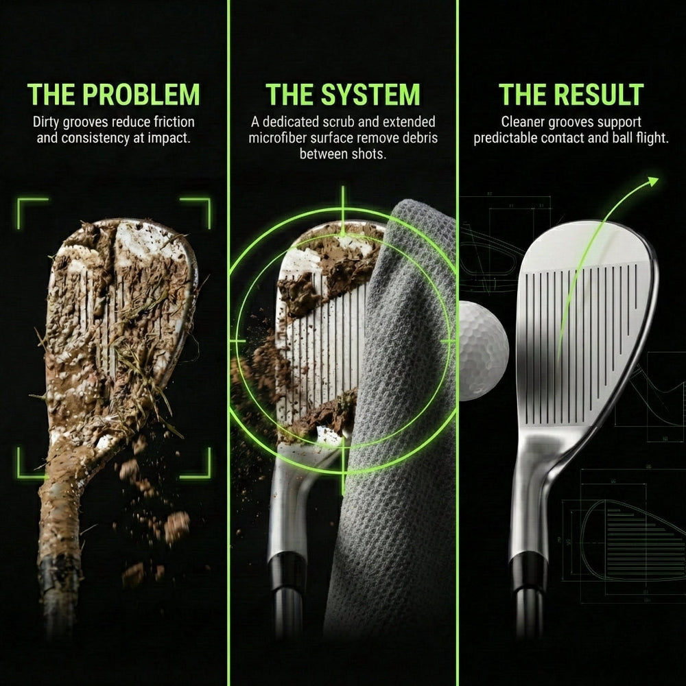 Aiming Fluid Golf - The 40 Magnetic Golf Towel + Landing Pad System