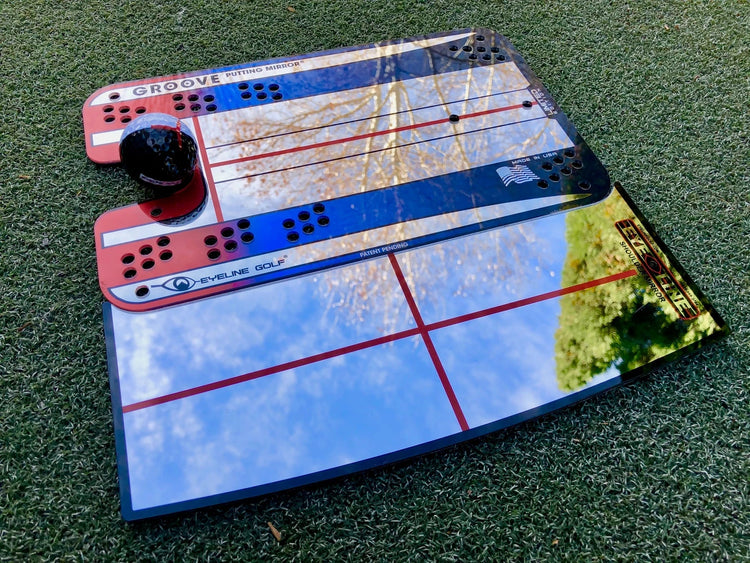 EyeLine Golf Shoulder Mirror - Groove and Putting Alignment Mirror (small)