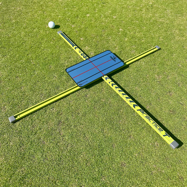 EyeLine Golf Practice-T Alignment & Ball Position Guide (Green)
