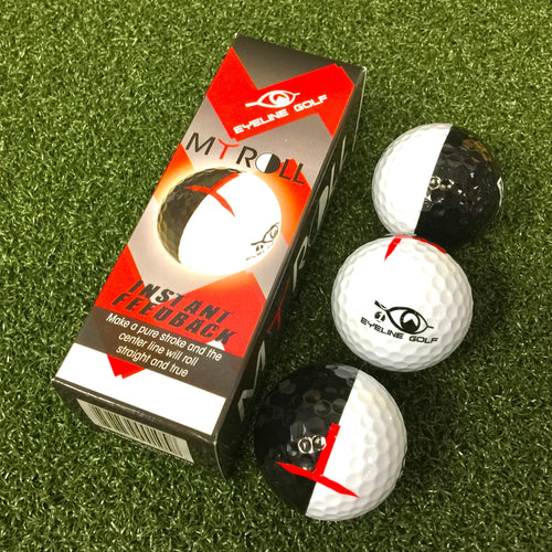 EyeLine Golf MyRoll 2-Color Golf Ball 3-Pack