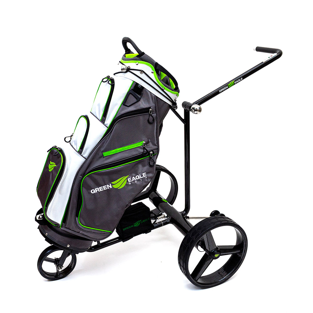 Green Eagle Golf Aria Carbon Remote Electric Golf Push Cart