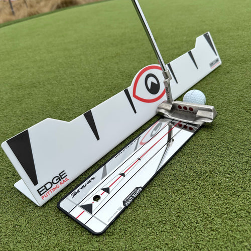 EyeLine Golf Edge Putting Rail & Quick Look Mirror Combo