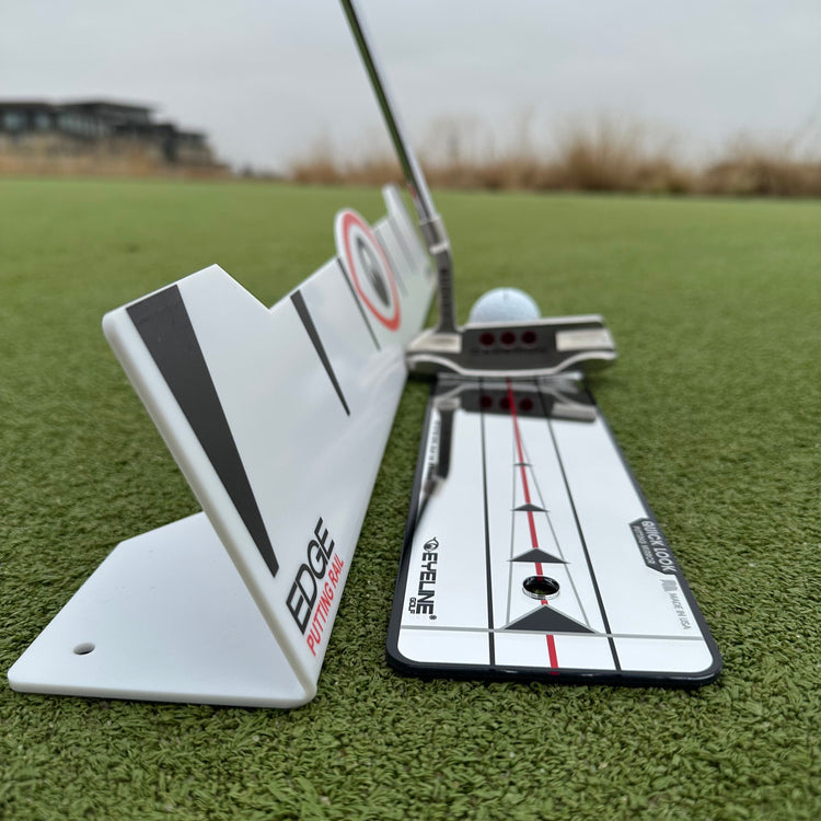 EyeLine Golf Edge Putting Rail & Quick Look Mirror Combo