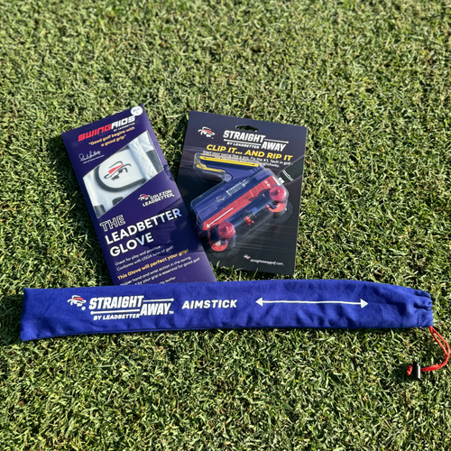 Top Training Aids Bundle: Leadbetter Glove, Aimstick and Straightaway