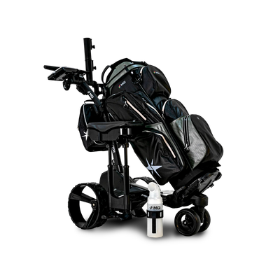 MGI Zip Navigator Remote Controlled Push Cart & Golf Bag Bundle