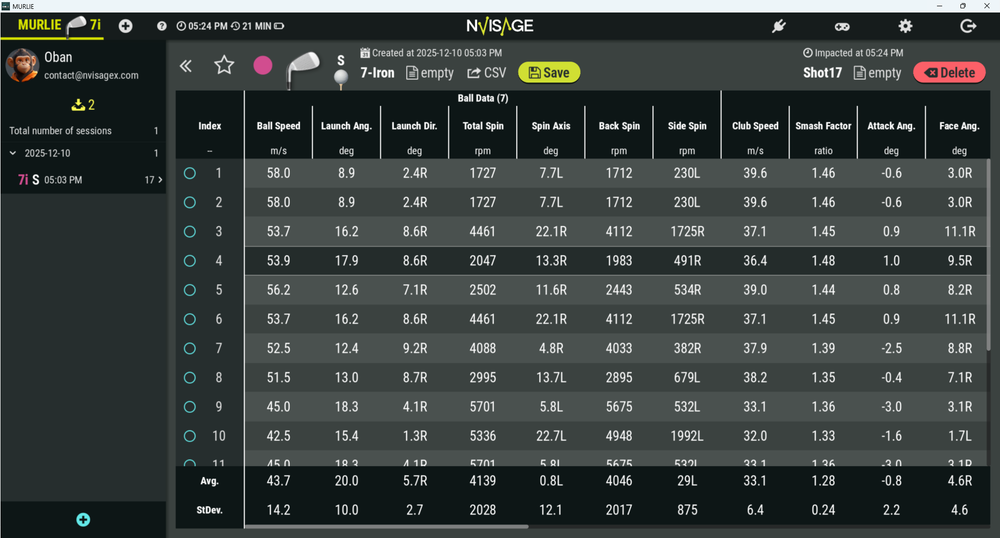 NVISAGE N1 Launch Monitor