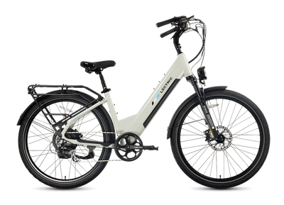 Lectric XPress2 Stratus White Cruiser eBike