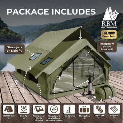 RBM Outdoors Panda Large - Inflatable tent for 2-6 person (Forest Green)
