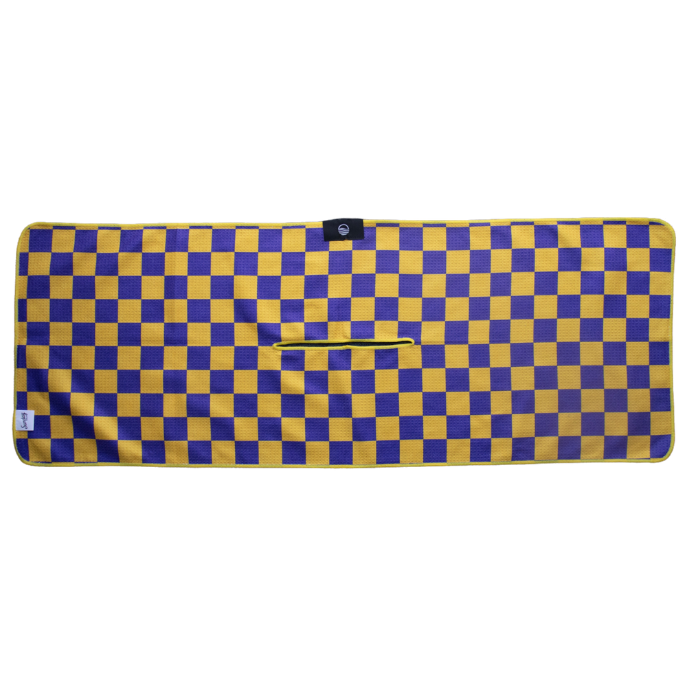 Tailgate Golf Towel | Purple & Yellow