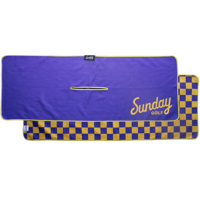 Tailgate Golf Towel | Purple & Yellow