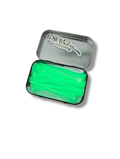 The Tee Clip Limited Edition - 10PK Plastic Glow Tees w/ Limited Edition Collectible Tin