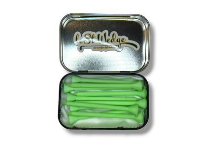 The Tee Clip Limited Edition - 10PK Plastic Glow Tees w/ Limited Edition Collectible Tin