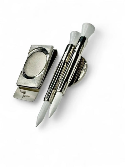 The Tee Clip Hip Clip™: USA Made Magnetic Golf Multi Tool Tee Holder For Belt or Waistband