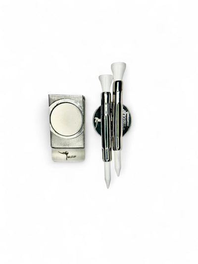 The Tee Clip Hip Clip™: USA Made Magnetic Golf Multi Tool Tee Holder For Belt or Waistband
