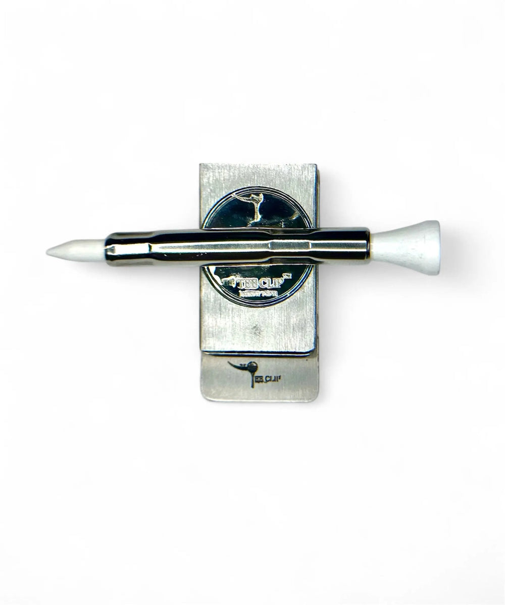 The Tee Clip Hip Clip MINI™: USA Made | Magnetic Golf Tee Holder for Belt Or Waist | Holds The Tee Clip® MINI™ | Single Barrel for 1 Tees, Ball Marker, Putting Alignment Tool, Divot Fixer