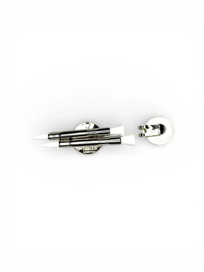 The Tee Clip: USA Made | Magnetic Golf Multi Tool - Golf Tee Holder, Ball Marker, Putting Alignment & Divot Repair