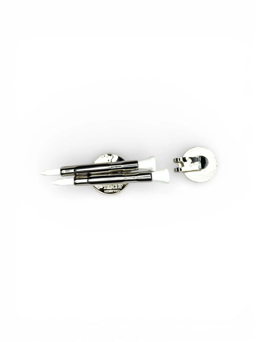 The Tee Clip: USA Made | Magnetic Golf Multi Tool - Golf Tee Holder, Ball Marker, Putting Alignment & Divot Repair