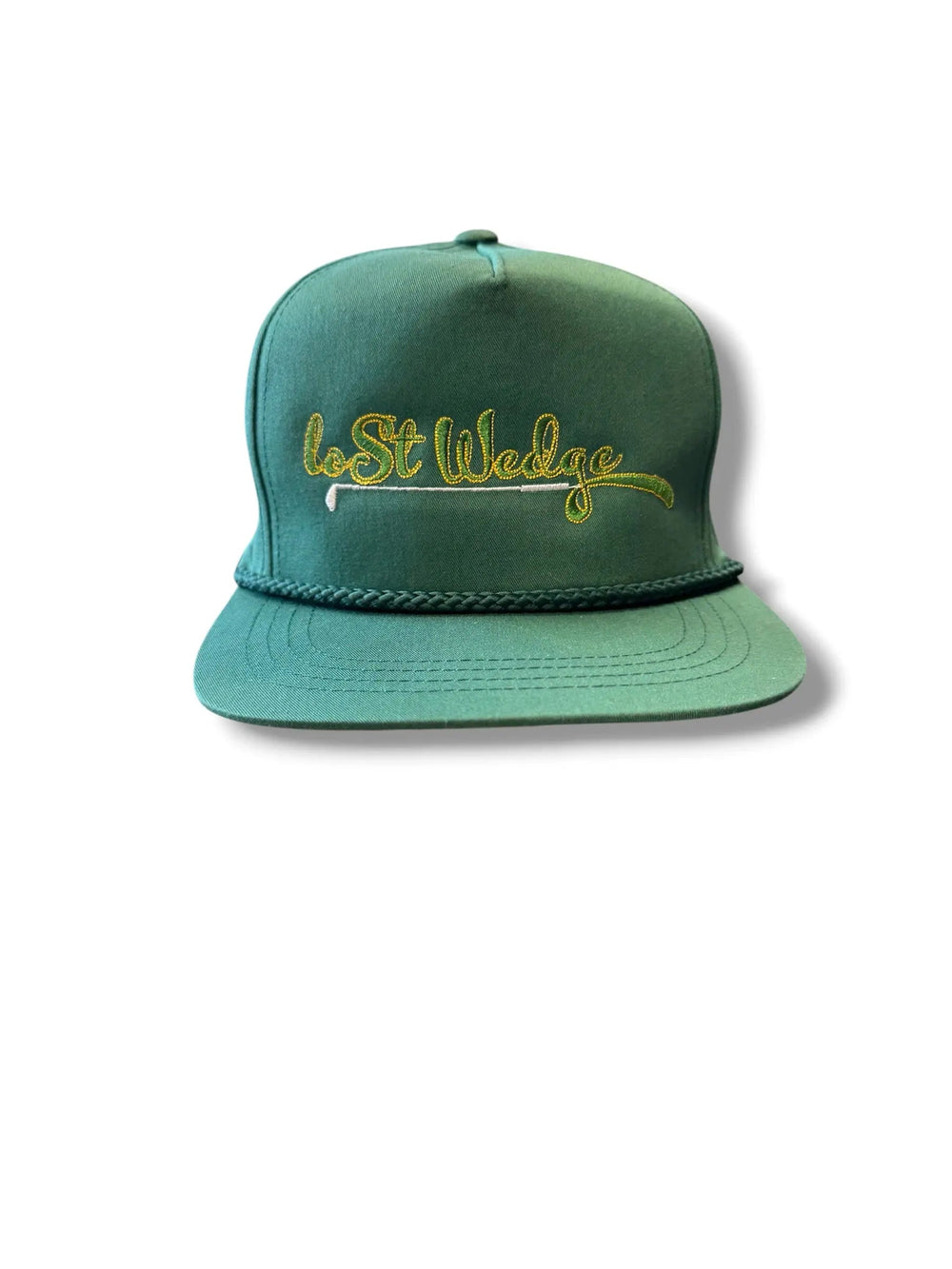 The Tee Clip Lost Wedge™ Official Logo Retro Golf Hat Spruce Green