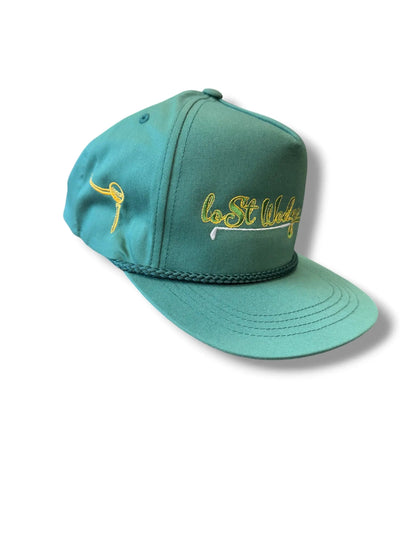 The Tee Clip Lost Wedge™ Official Logo Retro Golf Hat Spruce Green