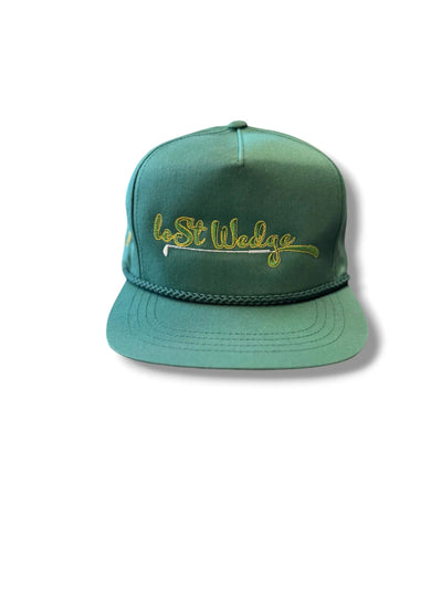 The Tee Clip Lost Wedge™ Official Logo Retro Golf Hat Spruce Green