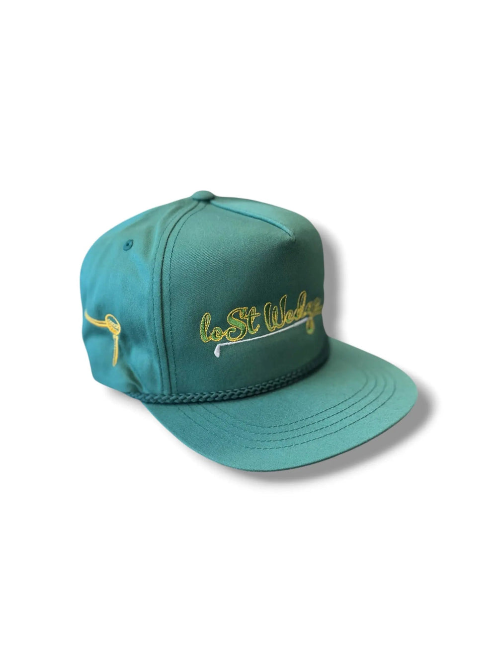 The Tee Clip Lost Wedge™ Official Logo Retro Golf Hat Spruce Green