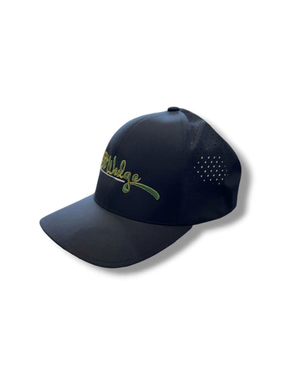 The Tee Clip Lost Wedge™ Official Logo Performance Golf Hat Black