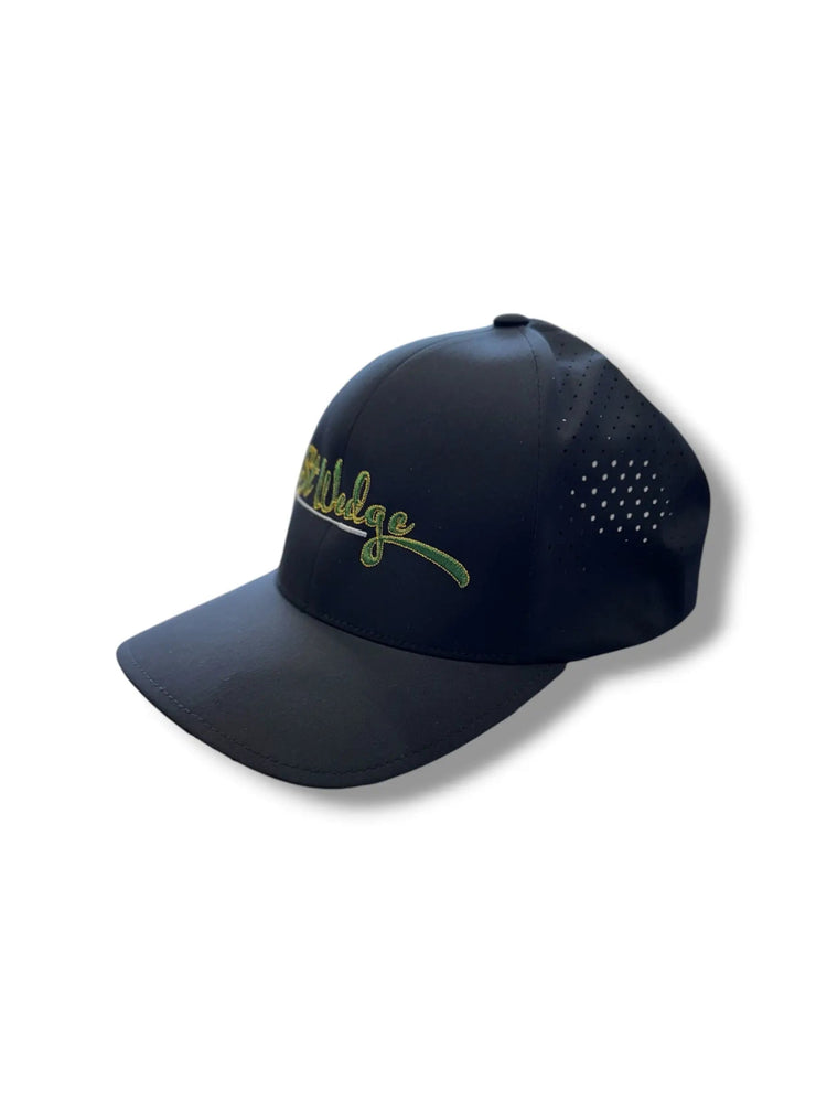 The Tee Clip Lost Wedge™ Official Logo Performance Golf Hat Black