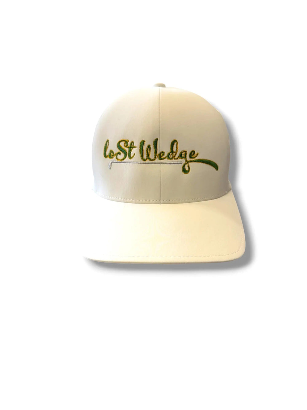 The Tee Clip Lost Wedge™ Official Logo Performance Golf Hat White