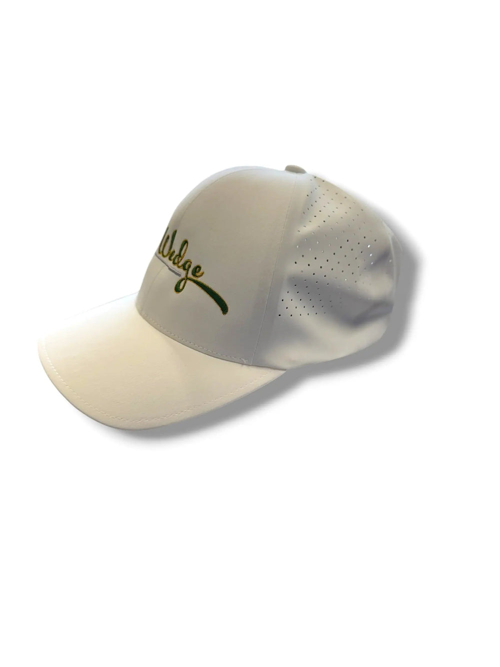 The Tee Clip Lost Wedge™ Official Logo Performance Golf Hat White