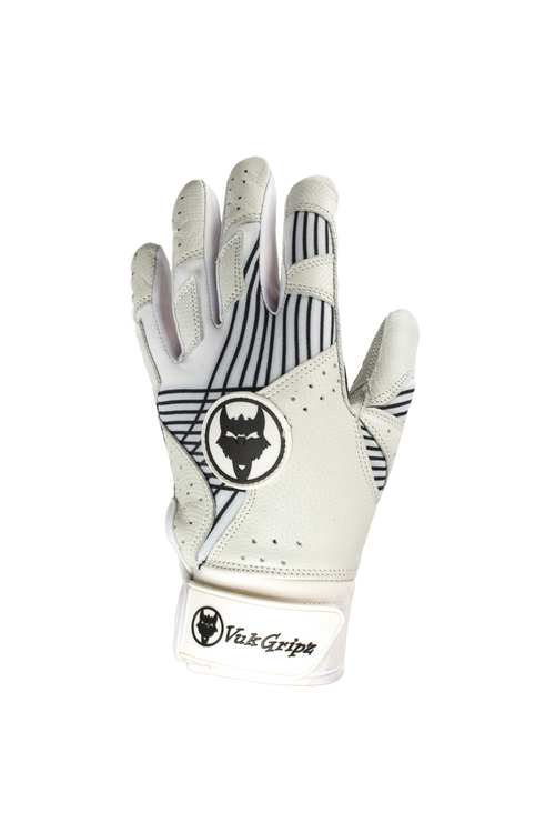 VukGripz - Prowler White Batting Gloves