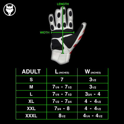 VukGripz - Howler White Batting Gloves