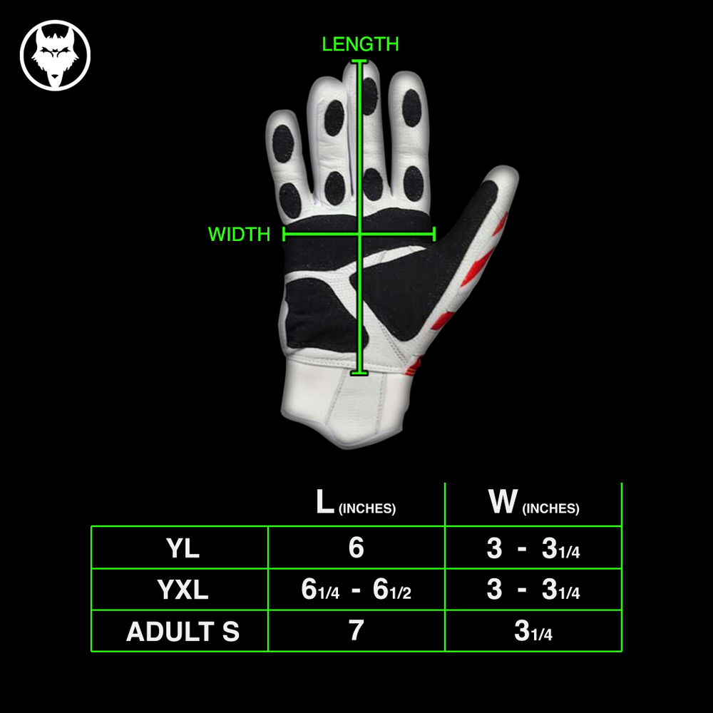 VukGripz - Prowler Black Batting Gloves