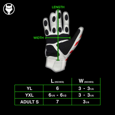 VukGripz - Prowler Black Batting Gloves