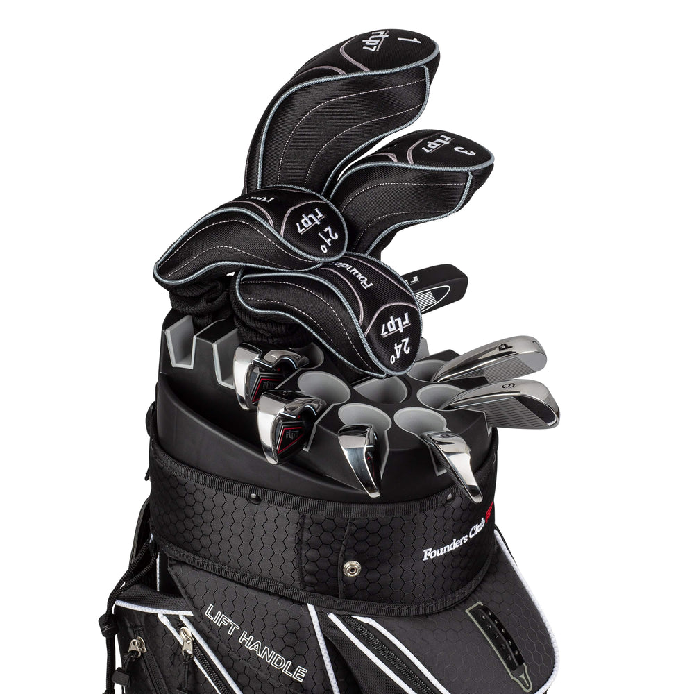 Founders Club RTP7 Men's Golf Club Set with 14 Way Organizer Golf Bag Right Hand